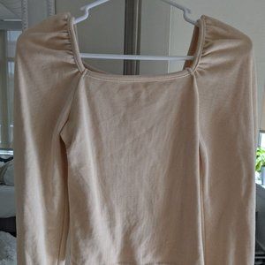 Long Sleeve beige top